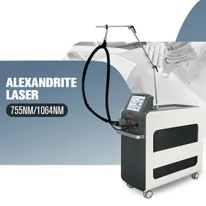 Preço de fábrica para salão de beleza, máquina de pulso longo usada, depilação a laser suave alex nd yag, alexandrita 755nm 1064nm