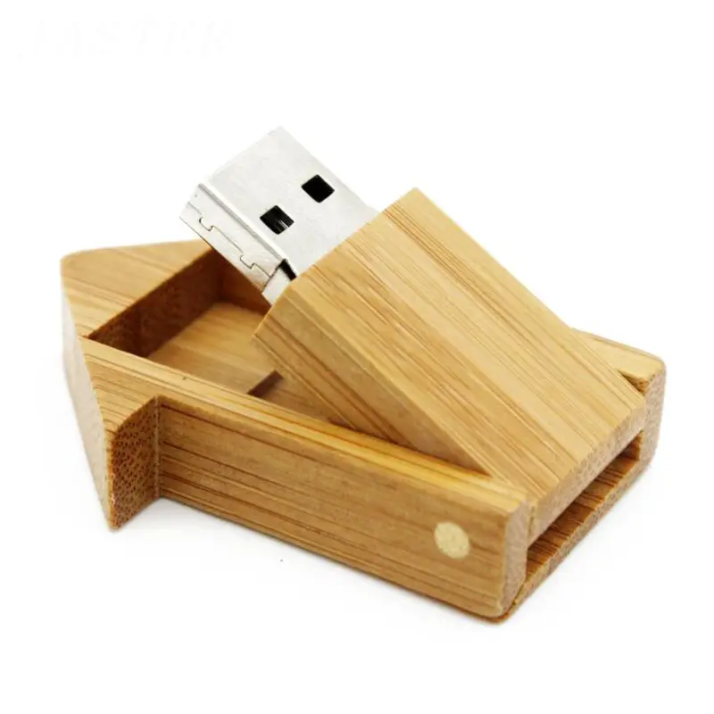 Jaster Logo personnalisé 16 Go Clé USB en bois 3d Forme de maison Clé USB 64 Go 32 Go 16 Go Clé USB Mémoire Flash u disque