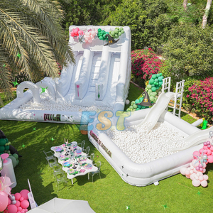 <span class=keywords><strong>Piscine</strong></span> à balles gonflable <span class=keywords><strong>pour</strong></span> enfants <span class=keywords><strong>avec</strong></span> toboggan Fosses à balles blanches Jeux gonflables <span class=keywords><strong>pour</strong></span> enfants Jeu doux <span class=keywords><strong>pour</strong></span> tout-petits - Product Image 3