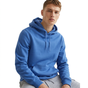 Sudadera con Capucha Personalizada para Hombre, 100% Algodón, Tejido de Felpa, Color Liso, Corte Regular, Ropa Urbana de Invierno - Product Image 3
