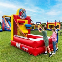 Château gonflable commercial pour enfants et jeux de fête foraine en PVC, personnalisable, installation facile
