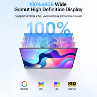 Moniteur portable Eimio 15,6 pouces, couleur calibrée, type-C, écran tactile, écran secondaire pour artistes, jeux