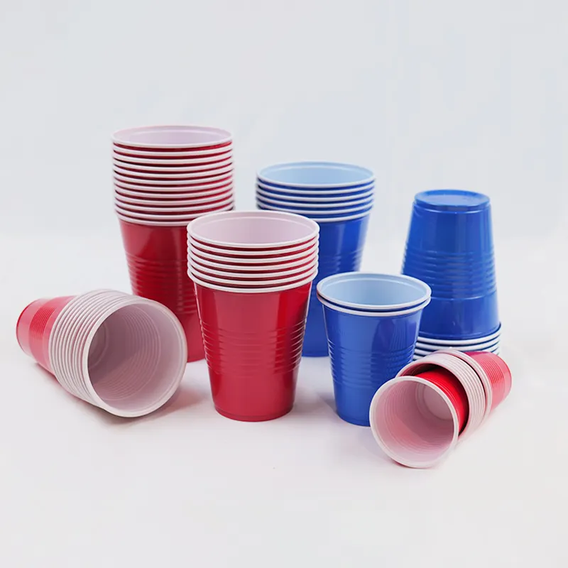 Disposable PS custom reusable plastic water cups for Party plastic cup