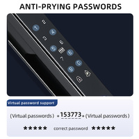 Tuya App Serrure de porte en aluminium entièrement automatique avec interphone vidéo de reconnaissance de visage 3D Serrure automatique de porte numérique Serrure intelligente Cnc