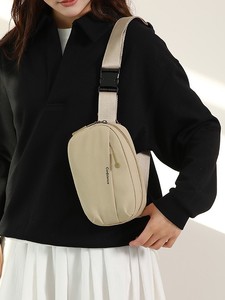 Bolso de pecho tipo bandolera impermeable antirrobo para mujer, estilo vintage, con múltiples bolsillos y cremallera - Product Image 4