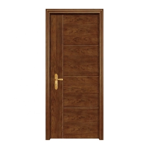 Puerta Principal Estándar Europea, Puertas Interiores de Madera Maciza Modernas - Product Image 5