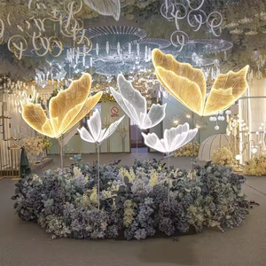 Costume Decorazione per Matrimoni Ali di Farfalla Giganti a LED Ali Mobili Decorazione Luminosa a LED a Forma di Farfalla - Product Image 3