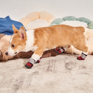 Bottes d'hiver pour chiot, imperméables, antidérapantes, semelle en caoutchouc, faciles à enfiler, doublure en polaire, <span class=keywords><strong>protection</strong></span> des <span class=keywords><strong>pattes</strong></span>, chaudes - Product Image 6