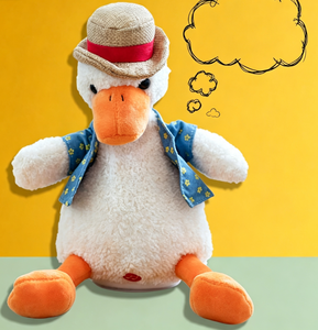 Nouveau produit : Canard parlant authentique, un canard amusant et pétillant qui peut parler, jouet en peluche. - Product Image 3