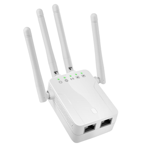 Répéteur WiFi double bande, extension de portée sans fil, amplificateur de signal <span class=keywords><strong>Internet</strong></span> 1200 Mbps avec port Ethernet, mode WPS AP pour la maison et le bureau - Product Image 2