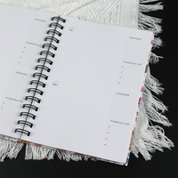 Carnet de Notes Papier Planificateur Quotidien de Luxe Personnalisé à Double Spirale de Haute Qualité avec Impression Écologique