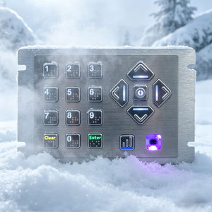 Clavier <span class=keywords><strong>de</strong></span> navigation audio conforme ADA DDA, clavier en acier inoxydable avec prise casque pour ATM et kiosque AKB20 - Product Image 3