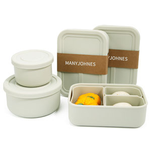 Airtight Lunch Bento Box Freezer Camping Snack Container Silicone Food Storage Container With Lids