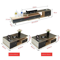 Nouvelle Table TV et Meuble TV en Bois Moderne avec Tiroir pour Salon