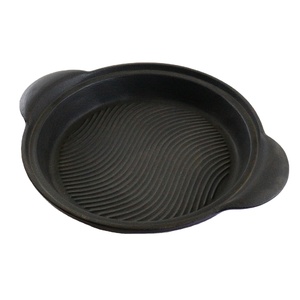 Poêle en <span class=keywords><strong>fonte</strong></span> émaillée avec surface ondulée, deux poignées, idéale pour griller, servir, <span class=keywords><strong>nettoyage</strong></span> facile - Product Image 1