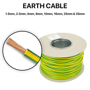 Câble de terre flexible en cuivre multibrin isolé PVC jaune-vert 1,5mm² 2,5mm² 4mm² 6mm² - Product Image 3