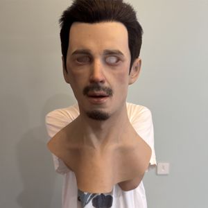 Maschera in Silicone Realistica HLC ODM con Occhi in Vetro, Design Diverso, Nonno Maschio Anziano, per Performance - Product Image 1