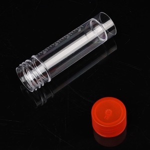 Botella de muestra con tapa de rosca Feiyue de 25 ml de plástico con cuchara para uso en laboratorio - Product Image 1