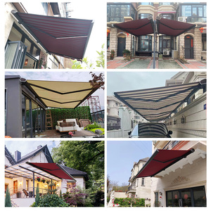 Auvent rétractable motorisé QINGYING à bras articulé pour jardin, garage, terrasse, <span class=keywords><strong>toit</strong></span>, porte, fenêtre extérieure, <span class=keywords><strong>protection</strong></span> contre la neige - Product Image 2