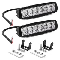 18W 48W 60W 6 Pouces A Mené La Lumière De Travail 12V 24V Led Poutres 4x4 voiture A Mené La Barre Offroad Combiné de Tache D'inondation Lumière Pour SUV Accessoires Brouillard Lampe