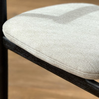 Chaise de salle à manger minimaliste italienne Degas, fauteuil en bois massif, personnalisable, mobilier de maison, restaurant, bureau, luxe léger