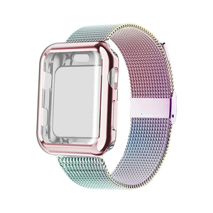 Para <span class=keywords><strong>Apple</strong></span> <span class=keywords><strong>Watch</strong></span> Case + <span class=keywords><strong>Watch</strong></span> Bandas de malla milanesa de <span class=keywords><strong>acero</strong></span> inoxidable - Product Image 3
