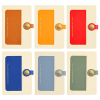 Carnet en PU bicolore personnalisé avec pochette à boucle magnétique, couverture A5, journal d'affaires, logo en relief, cadeau d'entreprise personnalisable, agenda