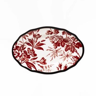 Red oval Plate