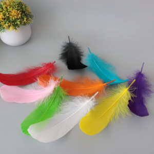 Wholesale <strong>Bulk</strong> 14-20CM Dyed Natural Goose Wing <strong>Feathers</strong> for Wedding Party Decor DIY Craft Garment Application-Made <strong>Feather</strong> - Product Image 2