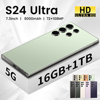 Smartphone S24 Ultra 5G en Stock en EE. UU., Pantalla HD de 7.3 Pulgadas, Carga Rápida de 65W, 8+512GB, 12GB, Lápiz Integrado, Compatible con Español y Francés