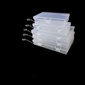 Factory sales 5 types of transparent PP empty boxes Pearl stud earrings Plastic box packing