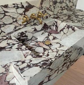 43 "personalizzabile in marmo Cecilia <span class=keywords><strong>bagno</strong></span> vanità ampio piano di lavoro <span class=keywords><strong>lavabo</strong></span> Calacatta Viola marmo Freestanding <span class=keywords><strong>bagno</strong></span> lavandino - Product Image 3