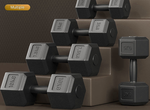 Haltères hexagonaux Befreeman avec poignée moletée antidérapante <span class=keywords><strong>2</strong></span>,5-50 kg pour la musculation - Vendus individuellement World Gym Equipment Cup - Product Image 4