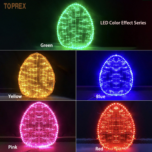 Tùy Chỉnh Ngoài Trời Thương Mại LED Giáng Sinh Thắp Sáng Khung Dây Trang Trí Không Thấm Nước Trứng Phục Sinh Trang Trí Cho Bên Ngoài Motif Đèn - Product Image 1