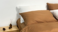 Ensemble de housse de couette de luxe en coton égyptien certifié GOTS de haute qualité, 300 fils, 4 pièces, tissage satiné uni