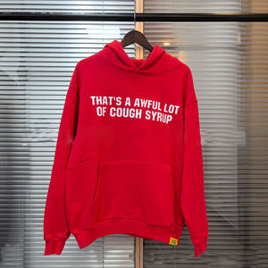 Trending THAT'S a AWFUL LOT of COUPH SYRUP Hot Designer <b>Alphabet</b> <b>Printed</b> Top Quality 100% Cotton Hoodie Sweatshirt for Men - Product Image 1