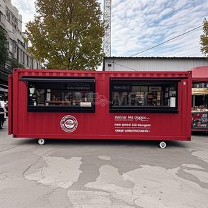 Quiosco de Hamburguesas, Servicio de Catering al Aire Libre, Negocio de Concesiones, Contenedor Prefabricado Móvil y Expandible de 20 pies con Paneles Sándwich de Acero Personalizados - Product Image 3