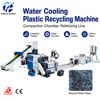 Chambre de compactage pour extrudeuse HONTO, refroidissement par eau, fabrication de granulés, ligne de lavage et de recyclage du plastique, machines de recyclage du plastique