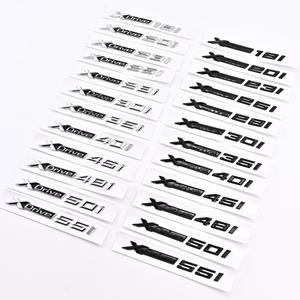 Pour <span class=keywords><strong>BMW</strong></span> série 5 voiture coffre Logo autocollant brillant noir ABS emblème pour 520i pour <span class=keywords><strong>BMW</strong></span> série 5 emblème lettre - Product Image 3