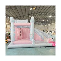 Structure gonflable extérieure pour enfant Rebond de sirène gonflable avec toboggan gonflable