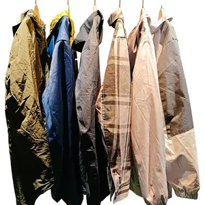 중국 최고 품질의 중고 의류 공장 도매 브랜드 초침 가벼운 재킷 남성용