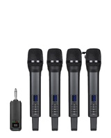 Système de micro sans fil professionnel 4-en-1 D100+ N24, microphone rechargeable 2,4G pour spectacles sur scène et karaoké à domicile