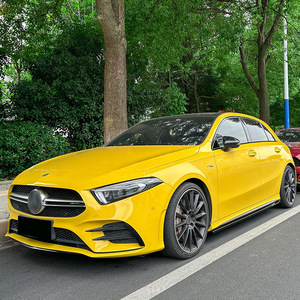 Amp-Z Side Skirt For Mercedes-Benz A-Class W177 CLA-Class C118 AMG 2018+ Piano Black Carbon Fiber Texture Polished Finish - Product Image 2