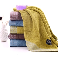 Houndstooth Bamboo Face Towel Ultra Soft Facial Towel Skin Friendly Wash Towel Hand Beauty Towel