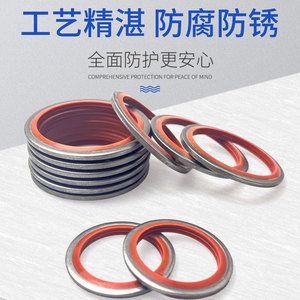 แหวนซีลกันรั่วโลหะไครูเต้ 304 สแตนเลส ซิลิโคน ทนความร้อนสูง มาตรฐาน GB - Product Image 3