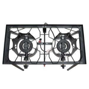 <span class=keywords><strong>Stufa</strong></span> a doppio bruciatore a propano portatile ad accensione automatica ad alta pressione in <span class=keywords><strong>ghisa</strong></span> per cottura esterna in cucina - Product Image 2