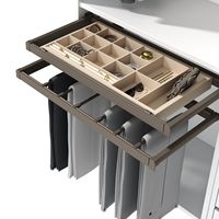 Armoire de chambre à coucher moderne en mélamine, durable, écologique, fabriquée en Chine, sur mesure, avec coiffeuse