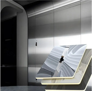 Waterproof Fire-Resistant WPC Flat <strong>Panel</strong> Interior <strong>Wall</strong> Cladding Design Metallic Foil Finish Plastic Decorative <strong>Wall</strong> <strong>Panel</strong> - Product Image 2