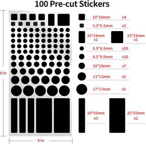 Autocollants occultants en vinyle adhésif réutilisables, écologiques, imperméables et anti-UV pour routeurs électroniques et couvercles LED - Réduction de la lumière - Product Image 2