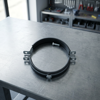 Collier de serrage double ligne en acier galvanisé personnalisable et réglable pour raccord de tuyau OEM 29mm